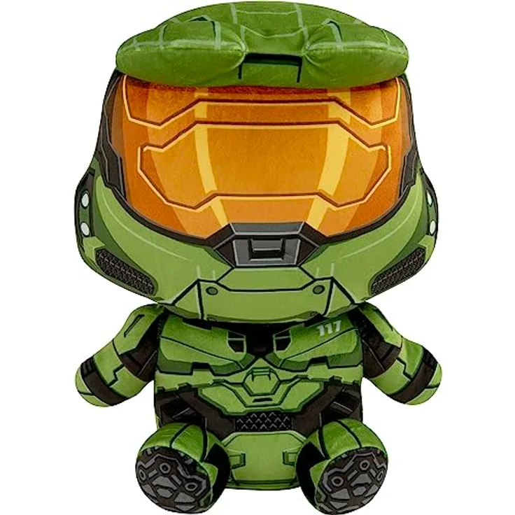 Tomy Halo Mocchi-Mocchi Plüschfigur Mega - Master Chief 30 cm, Grün, Orange