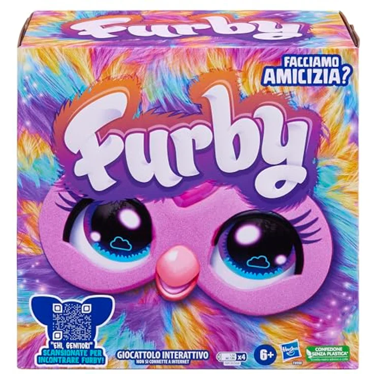 Hasbro Furby Tie Dye Elektronisches Plüschtier für Jungen und Mädchen ab 6 Jahren, mit Geräuschen, Lichtern und 5 Sprachmodi, Sammlerstück, Mehrfarbig – Bild 2