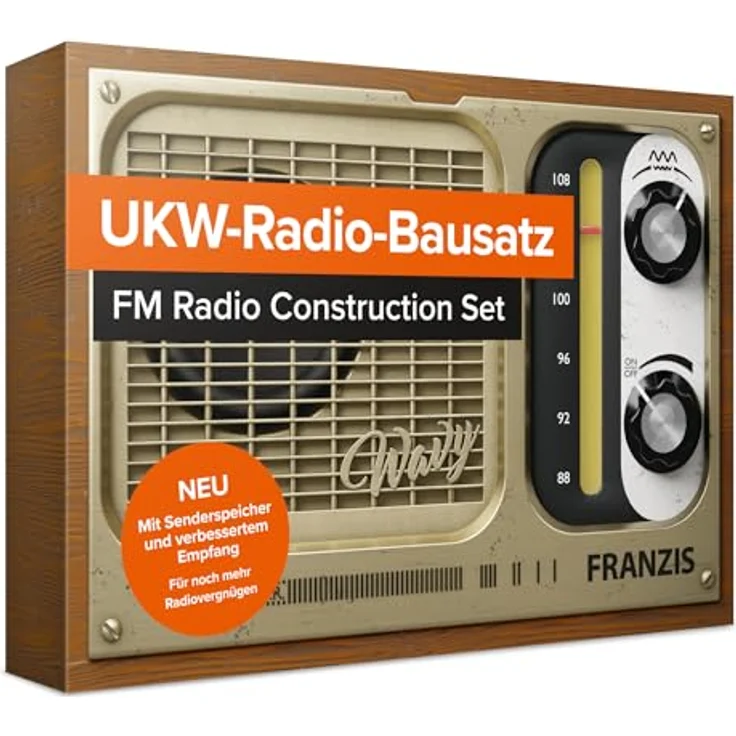 FRANZIS 67226 - Das UKW-Radio zum Selberbauen (ohne Löten) - Erleben sie klaren Klang und digitale Präzision, inkl. 36-seitigem Handbuch – Bild 1
