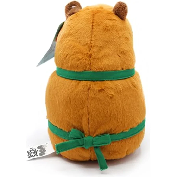 Joytoy Hug-a-Capybara 24146, Plüsch Capybara Barista 21 cm, braun-grün, weich und pflegeleicht, geeignet für Kinder – Bild 4