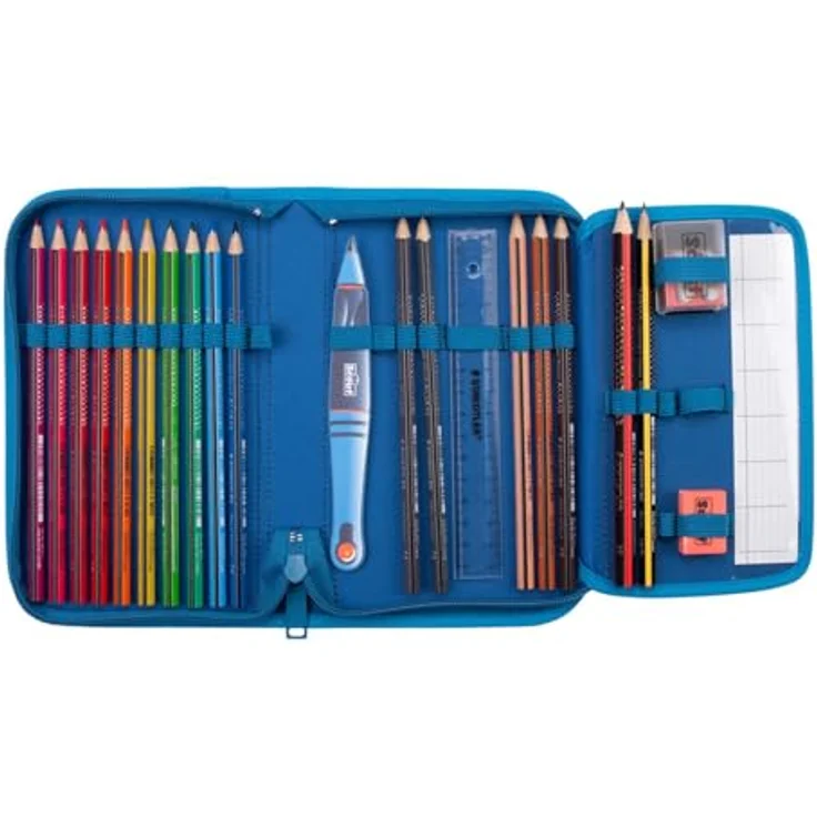 Scout Schulranzen Scout Neo Set Deep Sea, ergonomisch mit hervorragender Sichtbarkeit, inklusive Sportbeutel und Federmäppchen – Bild 7