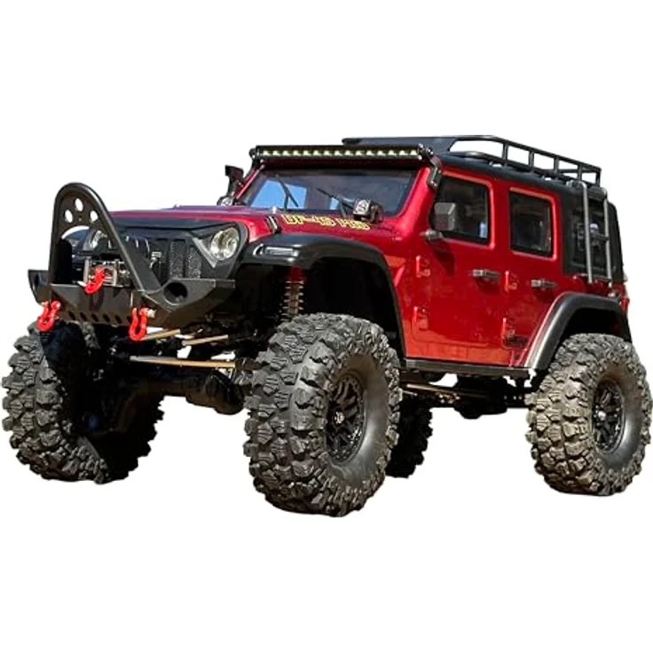 DF Models DF-4S Pro BL Crawler, ferngesteuertes Auto 1:10 mit bürstenlosem Elektromotor, Metallic Red, bis zu 13 km/h – Bild 1