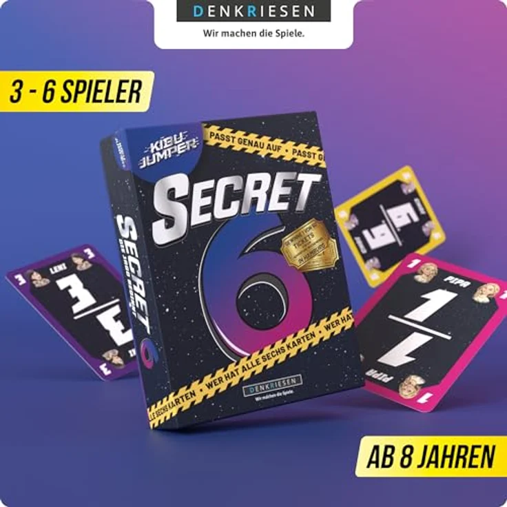 D&R Denkriesen Kibu Jumper - Secret 6, kreatives Kartenspiel für strategisches Kombinieren – Bild 3