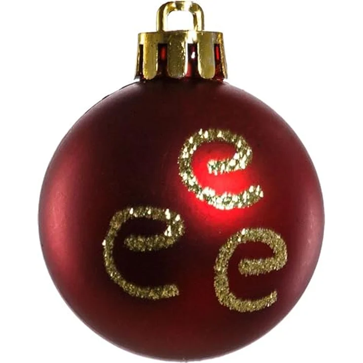 TrendLine Christbaumkugeln 12 Kugeln Ø 4 cm Rot Weihnachtskugeln Weihnachtsbaum – Bild 4