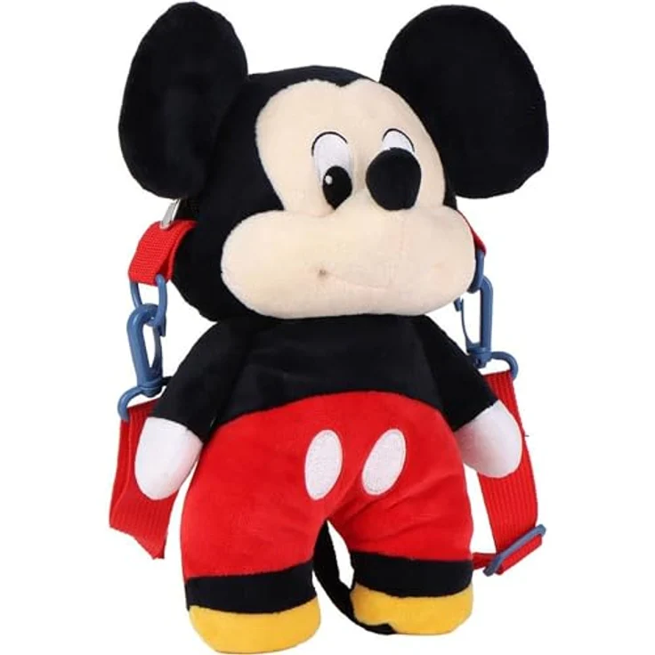 Cerda Handtasche Mickey Mouse, Weiche Plüsch-Tasche mit verstellbarem Schulterriemen, 14 × 28 × 11 cm, 161 g – Bild 1