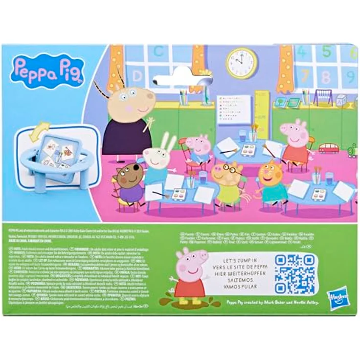 Hasbro Peppa Pig Peppas Spielgruppe, Spielset mit 5 Figuren und 6 Zubehörteilen für Schulaktivitäten, bunt – Bild 11