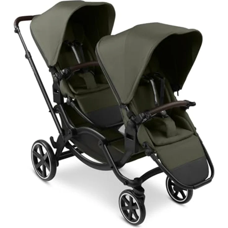 ABC Design Geschwisterwagen Zoom 2, Flexibel kombinierbar, Avocado – Bild 1