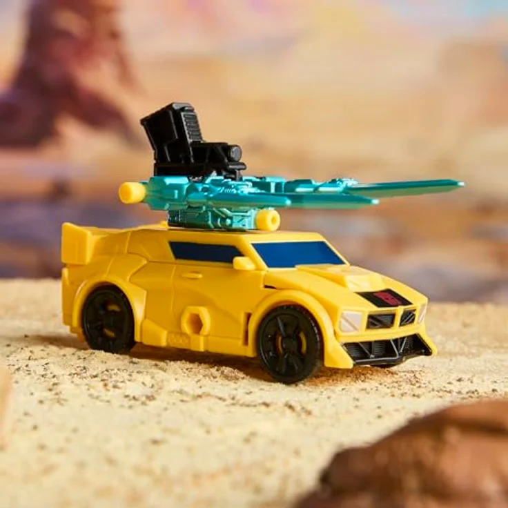 HASBRO Transformers Cyberworld Bumblebee, 10 cm Armoured Cyber Changers Figur mit verwandelbarem Blaster, ab 6 Jahren geeignet – Bild 11
