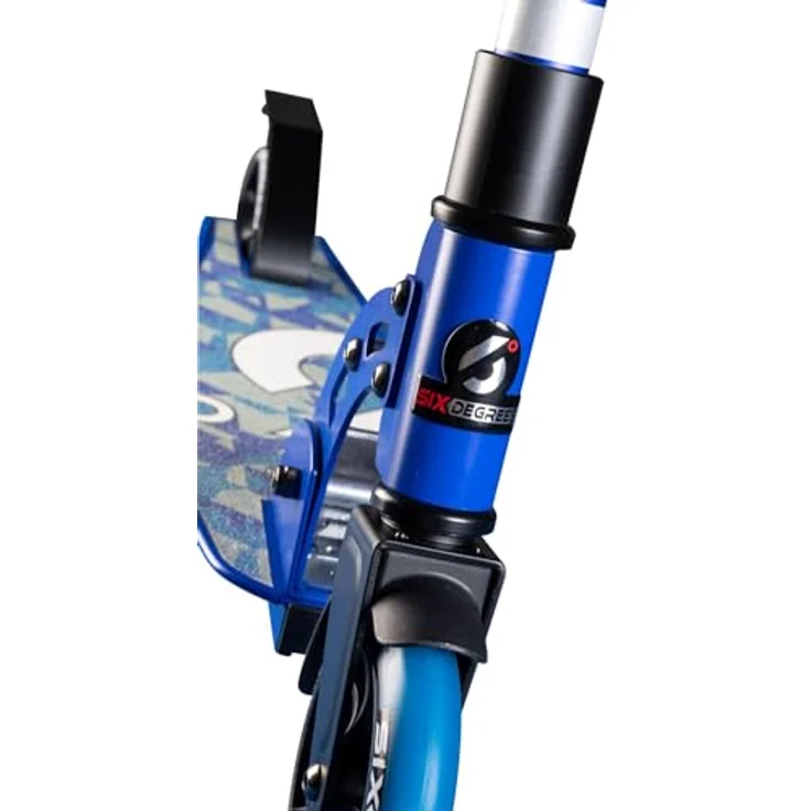 Authentic Sports Scooter Six Degrees Junior, klappbar, 145 mm PU-Rollen, blau, GS-geprüft, höhenverstellbar 73-98 cm, max. 100 kg – Bild 8
