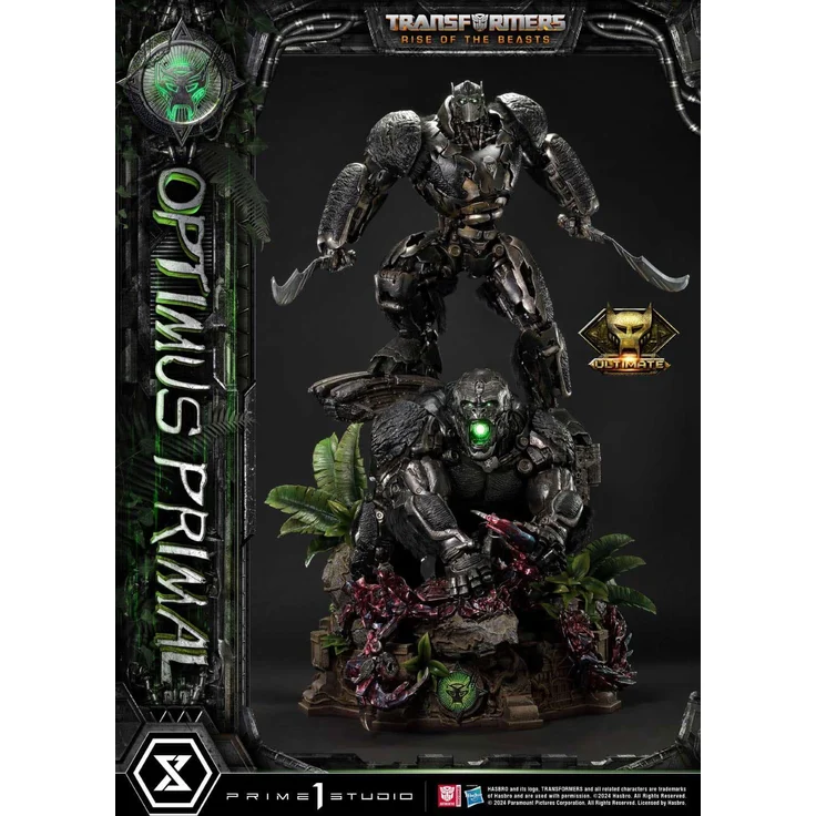 Prime 1 Studio Transformers: Rise of the Beasts Museum Masterline Statue Optimus Primal Ultimate Version, 72 cm, mit LED-Beleuchtung und austauschbaren Kopfteilen