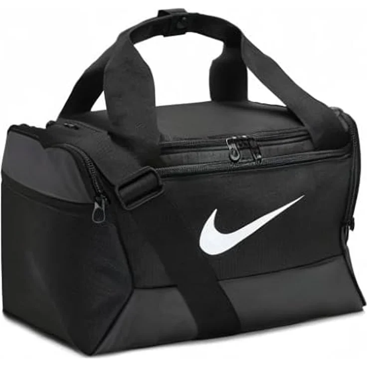 Nike Sporttasche Brasilia - Sporttasche (XS, 25 l) - Schwarz/Weiß - Mit separatem Fach für Schuhe und verschwitzte Kleidung – Bild 11