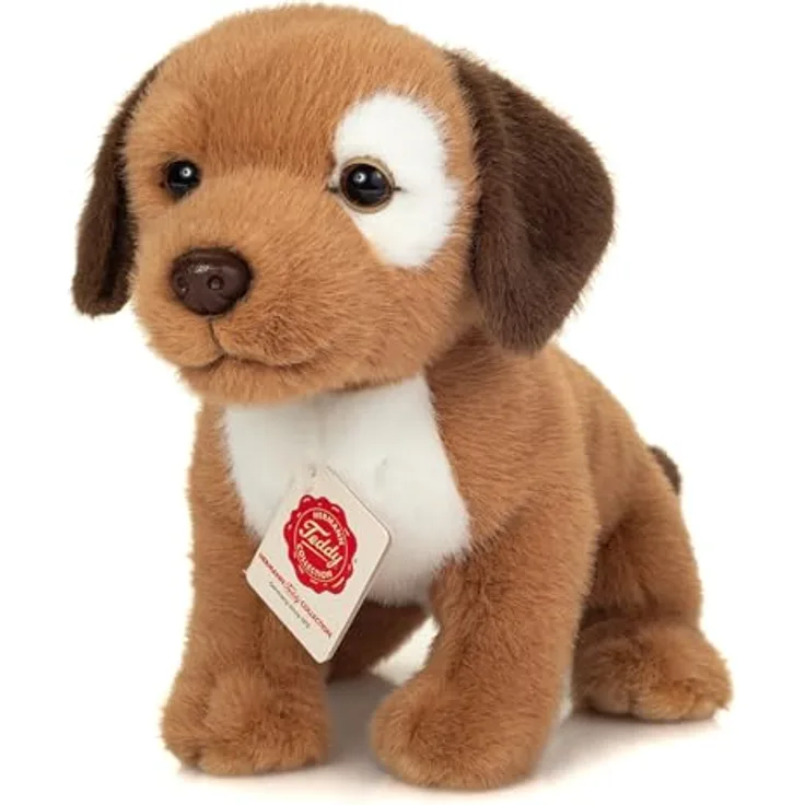 Teddy-Hermann HUNDEWELPE MILOW 25 Sonstige, Kuscheltier mit goldbraunem Plüschfell