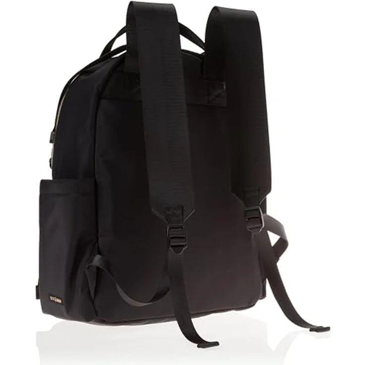 Skip Hop Envi Luxe Eco Wickelrucksack, schwarz, nachhaltig aus recycelten Materialien, 10 Taschen und Fächer, leicht zugängliches Fach für Feuchttücher – Bild 2