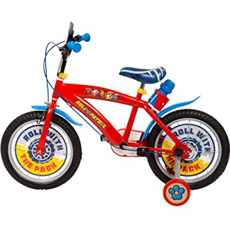 Toimsa Kindervelo Rower dziecięcy 16" mit Aluminiumrahmen, mechanischem Scheibenbremssystem, Paw Patrol-Motiv, rot – Bild 2