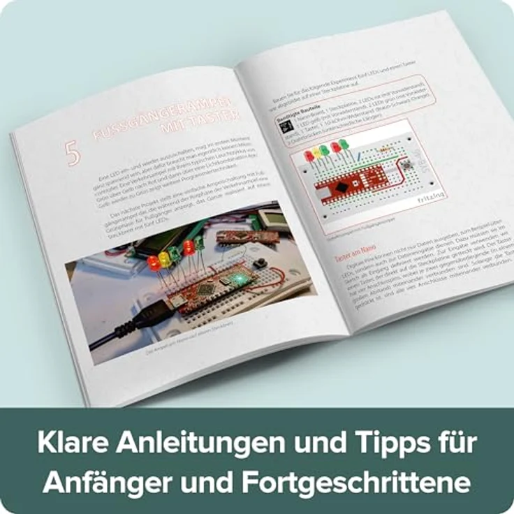 FRANZIS 671936 - Mach`s einfach - Maker Kit für Arduino Perfekt für Einsteiger, Weiß, inklusive Arduino-kompatiblem Nano-Board und mBlock 5 Programmierung – Bild 6