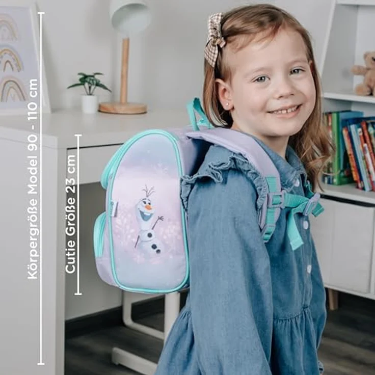 Scooli Vorschulranzen Cutie, Frozen, 6,5 l Volumen, gepolsterte Tragegurte, abnehmbarer Brustgurt – Bild 6