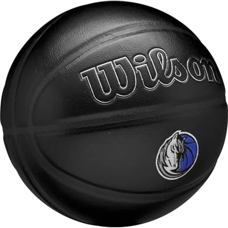 Wilson NBA Basketball Dallas Mavericks, Lederverbundstoff mit gesticktem Mannschaftswappen, für Innenbereich – Bild 2
