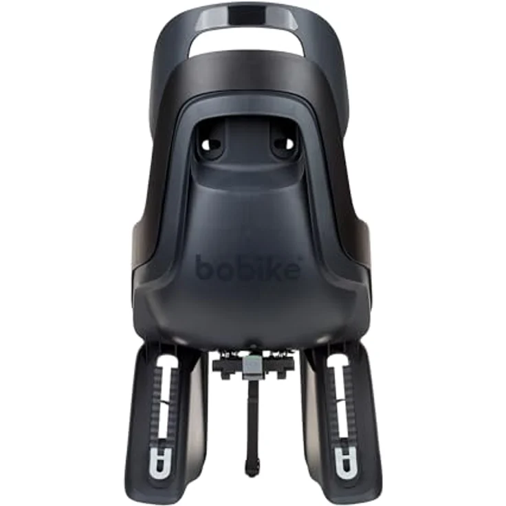 Bobike GO MAXI, Fahrradkinderrückbank mit MIK-HD Gepäckträgerhalterung für 26“ bis 29“ Fahrräder, Urban Schwarz, max. 15 kg, TÜV GS zertifiziert – Bild 4