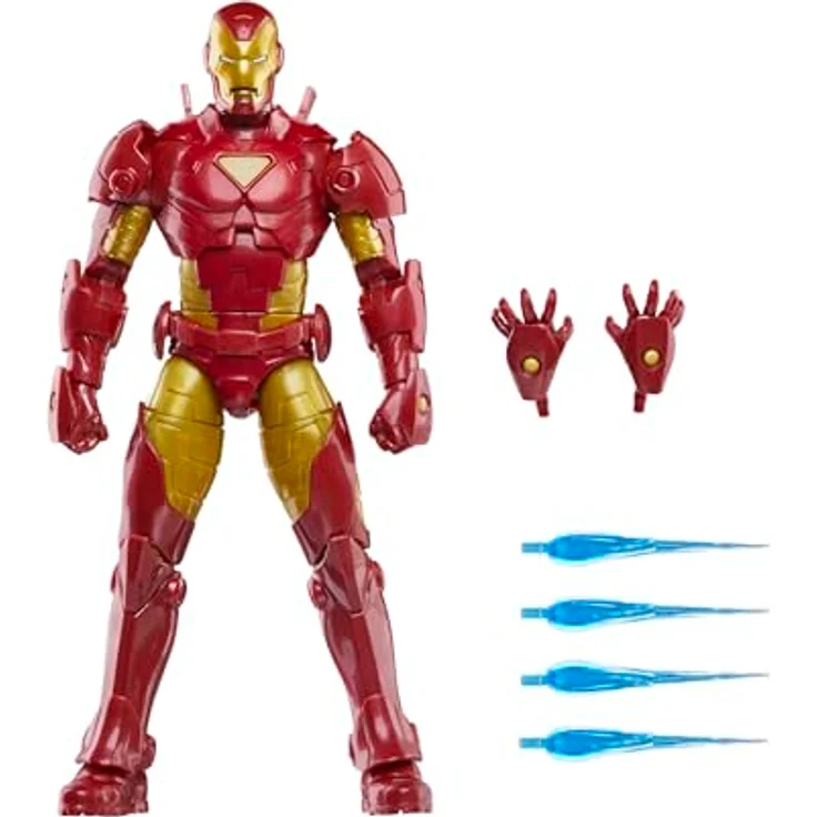Marvel Legends Series Iron Man (Model 20), 15 cm Comics Action-Figur mit 6 Zubehörteilen und 20 Bewegungspunkten, im Retro-Blister-Pack – Bild 1