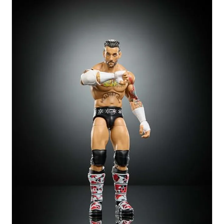 Mattel WWE Elite Collection Top Picks CM Punk Actionfigur, 15 cm mit 25 Bewegungspunkten und austauschbaren Händen, Wrestling 8+ – Bild 4