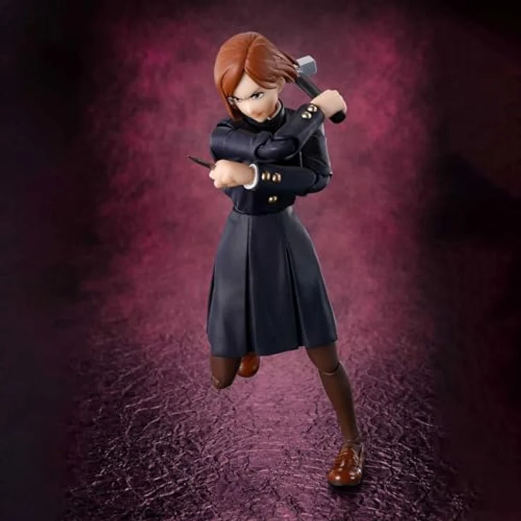 BANDAI Jujutsu Kaisen S.H. Figuarts Nobara Kugisaki, 14 cm Actionfigur mit Zubehör – Bild 5
