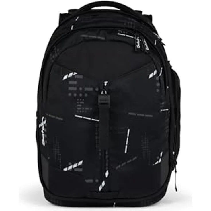Satch Schulrucksack Match Reflective Style 2024, Polyester aus recycelten PET-Flaschen, erweiterbar auf 35 Liter, schwarz – Bild 2