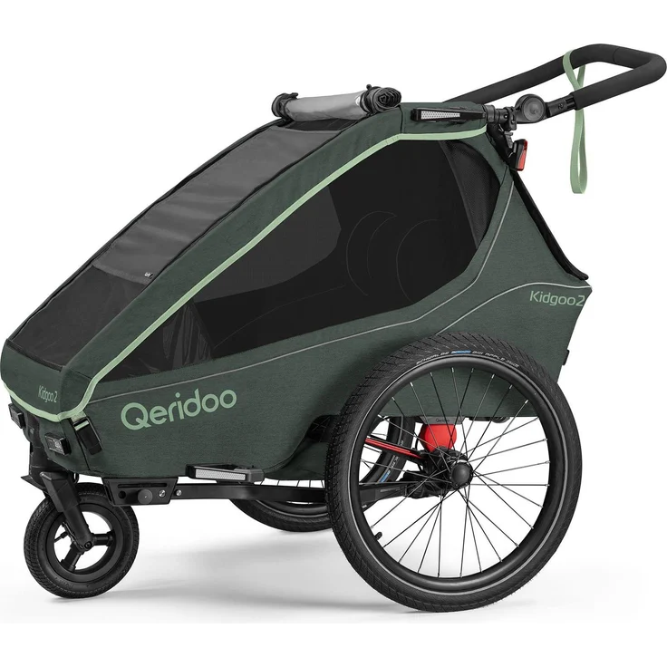 Qeridoo Veloanhänger, vielseitiger Fahrradanhänger für Kinder mit ergonomischem Design