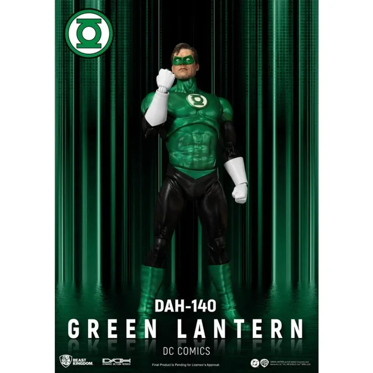 Beast Kingdom Toys DC Comics Actionfigur Green Lantern, 20 cm mit Zubehörteilen in bedruckter Box