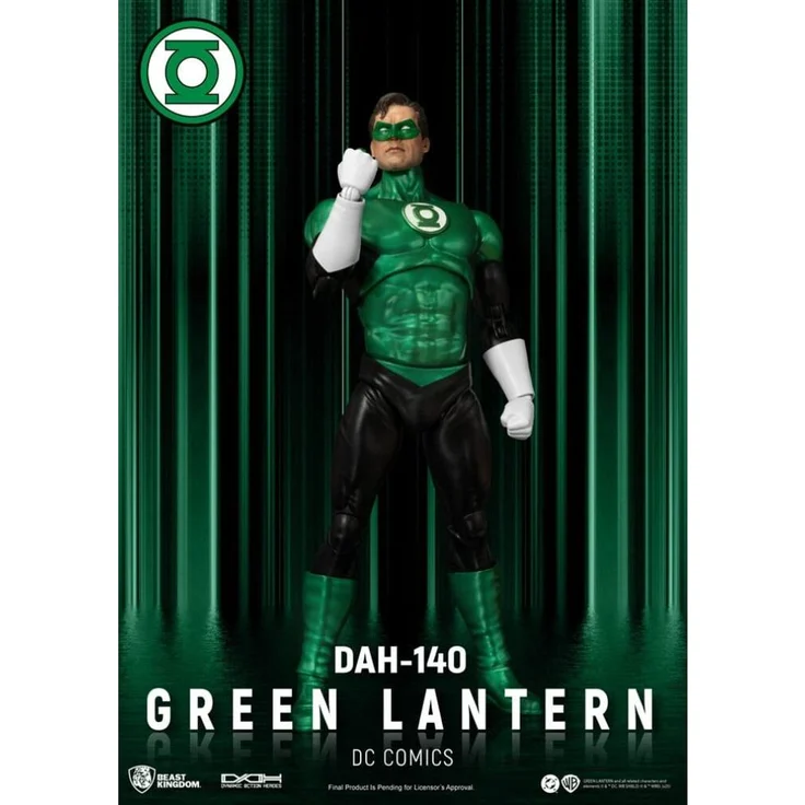 Beast Kingdom Toys DC Comics Actionfigur Green Lantern, 20 cm mit Zubehörteilen in bedruckter Box