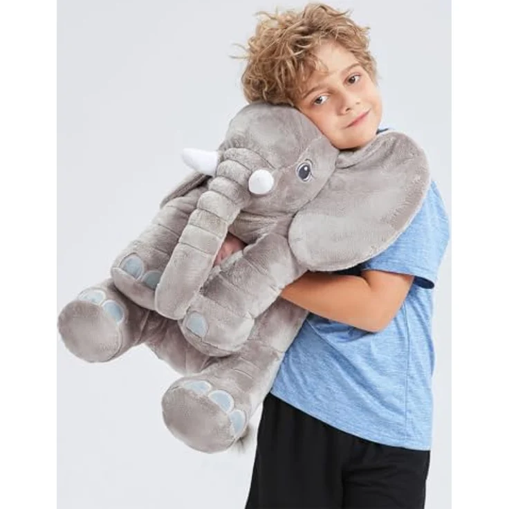 Corimori 60cm Elefant Kuscheltier I extra Flauschiges, XXL Plüschtier (Grau - Pip der Elefant) – Bild 2