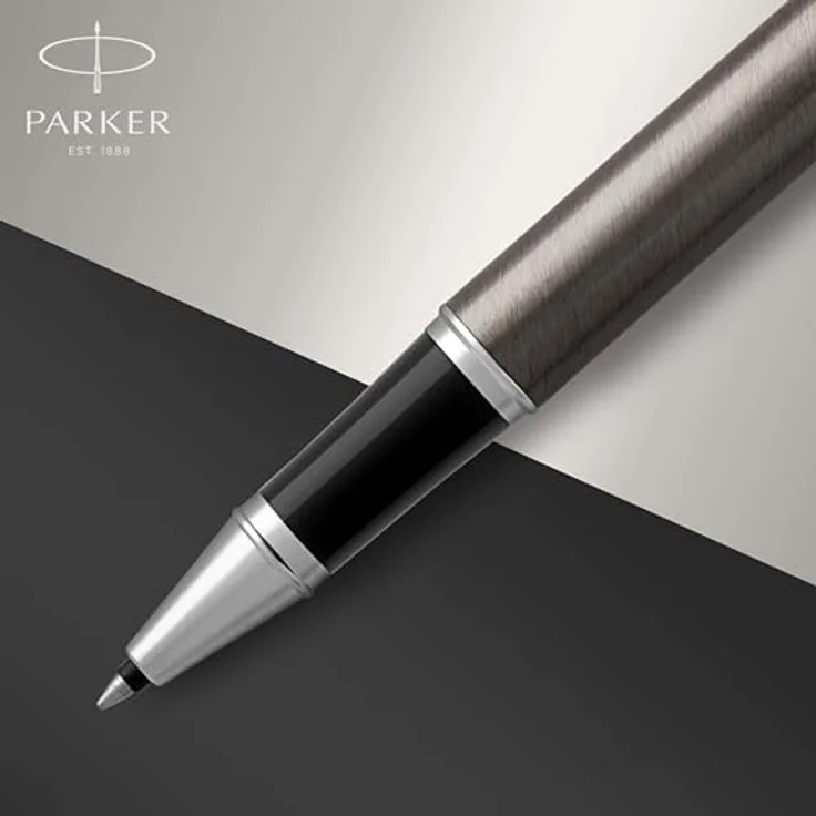 Parker Pen IM Dark Espresso C.C., hochwertiger Schreibstift mit stabiler Edelstahlfeder, Anthrazit – Bild 5