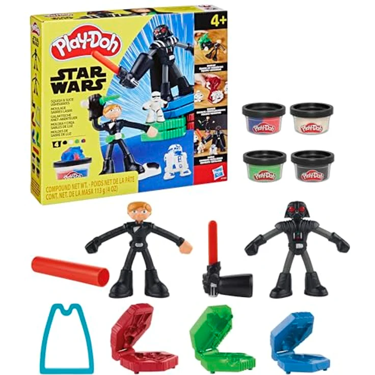 Hasbro Play-Doh Star Wars Galaktische Knet-Abenteuer, Knetset mit Lightsaber-Formen und Star Wars-Thema – Bild 11