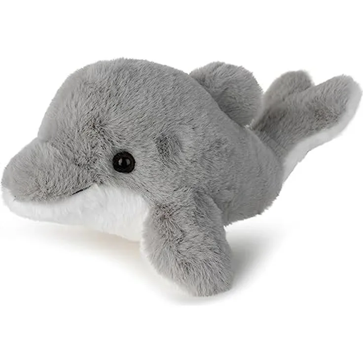 WWF ECO Plüschtier Delfin, lebensechte 22cm Plüschfigur aus 100% recycelten Materialien