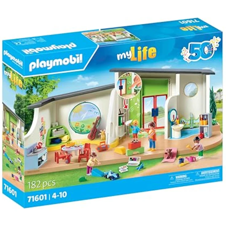 Playmobil® Konstruktions-Spielset KiTa 'Regenbogen' (71601), My Life, 50 Jahre, (182 St), Made in Europe - Preisvergleich – Bild 2