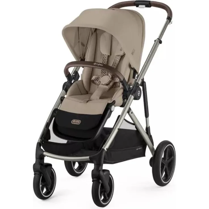 Cybex Gazelle S, Kinderwagen / Geschwisterwagen / Zwillingswagen mit 20 Kombinationsmöglichkeiten, kompaktem Faltmaß und XXL-Sonnenverdeck