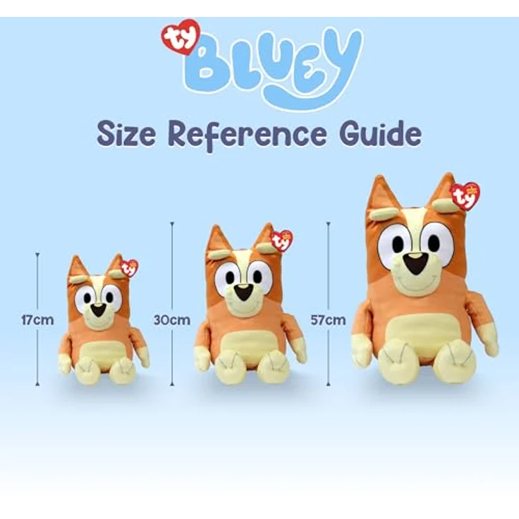 TY Beanie Babies Bluey Bingo, ca. 15 cm Kuscheltier, blau – Bild 8