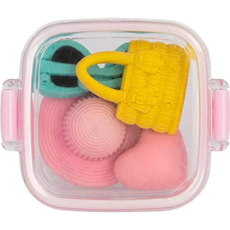 Idena 20112 - Radierer in Box, 4 Fashion Accessoires