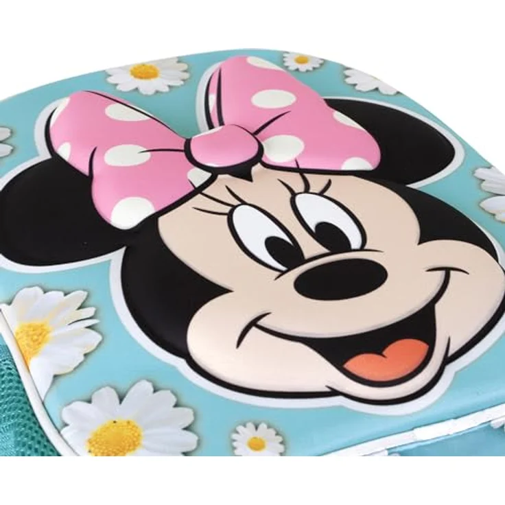 Disney Minnie Maus Spring-Kleiner 3D Rucksack, Blau, 26 x 31 cm, Kapazität 8,5 L - Vorschulrucksack mit 3D-Frontrelief – Bild 4