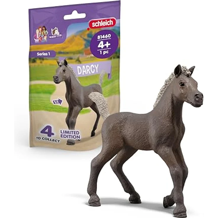 Schleich Sammelfohlen Darcy, graubraunes Fohlen mit hellem Schweif, 10 x 2 x 8 cm – Bild 2