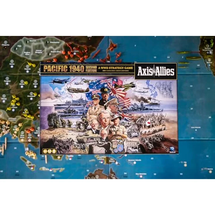 Renegade Game Studios Axis & Allies 1940 Pacific Second Edition, Brettspiel mit 500 Miniaturen und großem Spielbrett (89 cm x 81 cm), ENG Edition – Bild 4