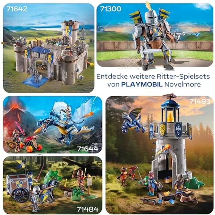 PLAYMOBIL 71797 Schlossgespenst und Ritter, Abenteuer-Set aus der Novelmore-Serie mit Schatzkarte und Edelsteinen – Bild 6