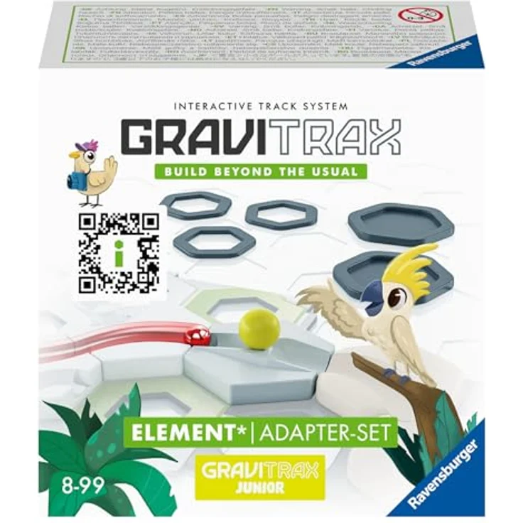 Ravensburger GraviTrax Element Adapter-Set - Erweiterbare Kugelbahn für Kinder, Interaktive Murmelbahn, Lernspielzeug und Konstruktionsspielzeug ab 8 Jahren – Bild 1