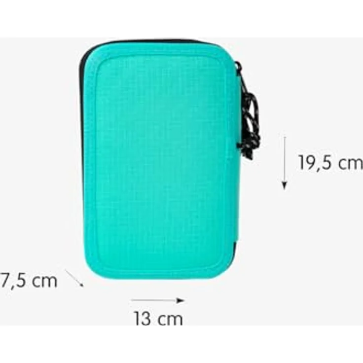 Milan Penalas Dual Sunset, 34-teiliges Federmäppchen in grün mit hochwertiger Ausstattung und ergonomischen Buntstiften – Bild 5