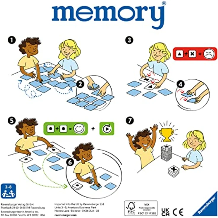 Ravensburger - 20889 - Ravensburger Classic memory®, Neuauflage des Spieleklassikers aus dem Jahr 1969, Merkspiel für 2-8 Spieler ab 6 Jahren - Preisvergleich – Bild 7
