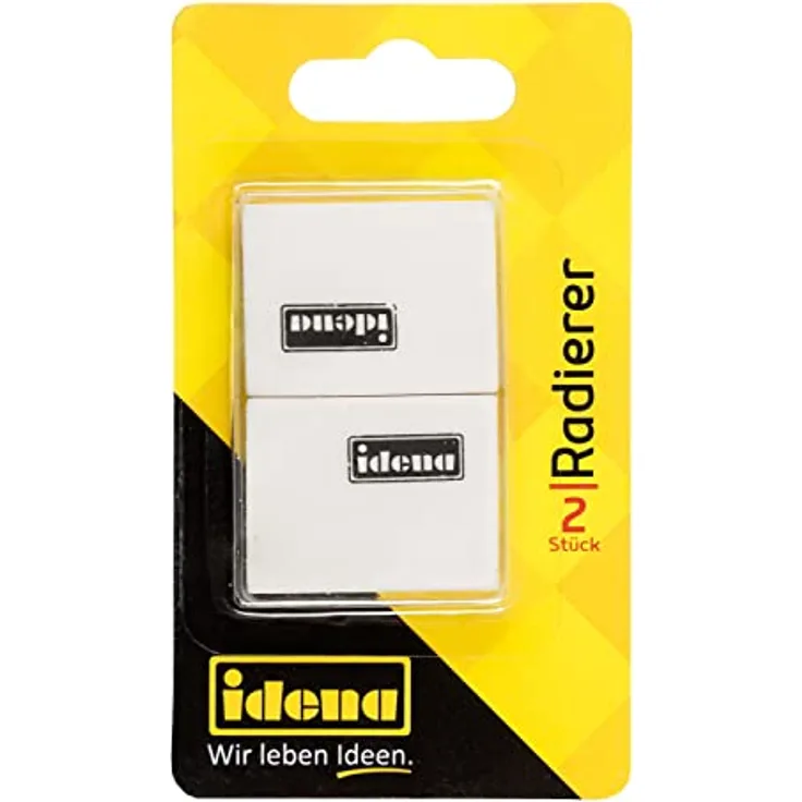 Idena 522058 - Radierer für Bleistift, 2 Stück