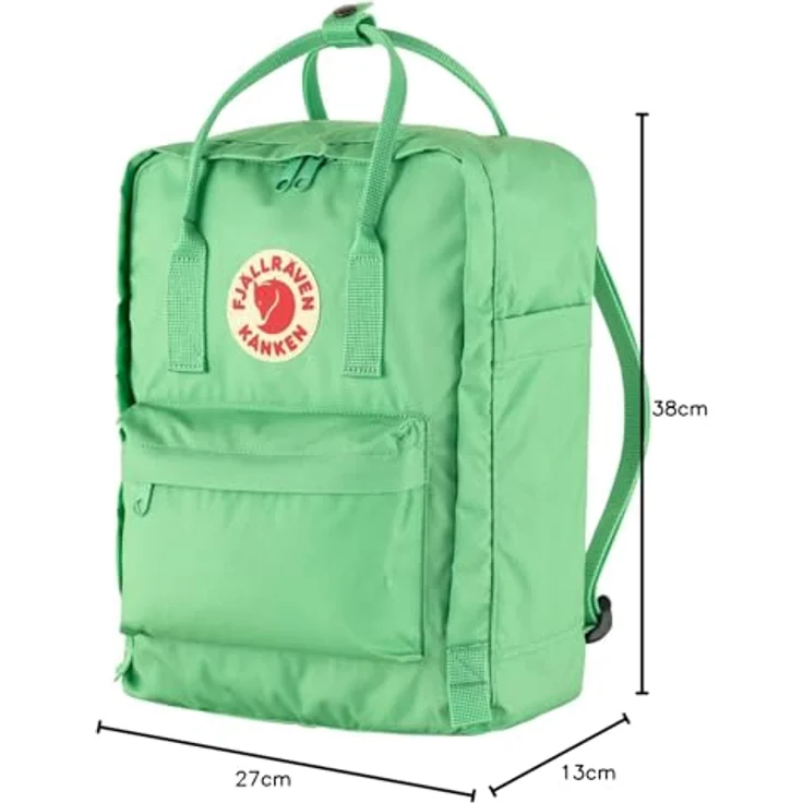 Fjällräven Kånken Rucksack 38 cm, Strapazierfähiges Vinylon F Material, Reißverschluss-Öffnung, Herausnehmbares Sitzkissen, Grau – Bild 4