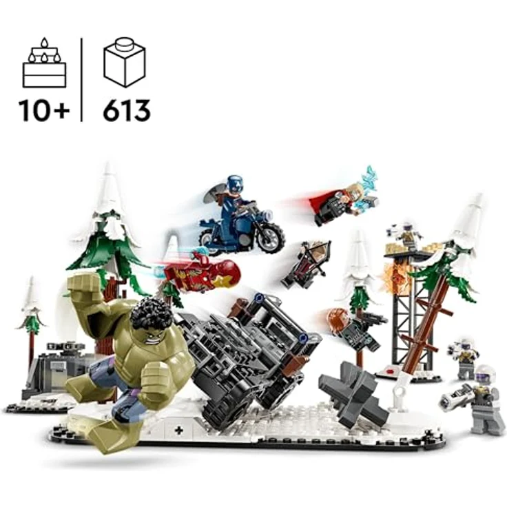 LEGO Marvel Avengers Assemble: Age of Ultron, Bauspielset mit 8 Superhelden-Minifiguren, Bauspielzeug für Jungen und Mädchen, Abenteuer-Set 76291 – Bild 2