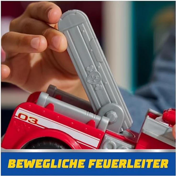 Spin Master PAW Patrol Spielzeug-Auto Marshall, Feuerwehrfahrzeug aus recyceltem Kunststoff, mit Figur im Standard-Maßstab – Bild 7