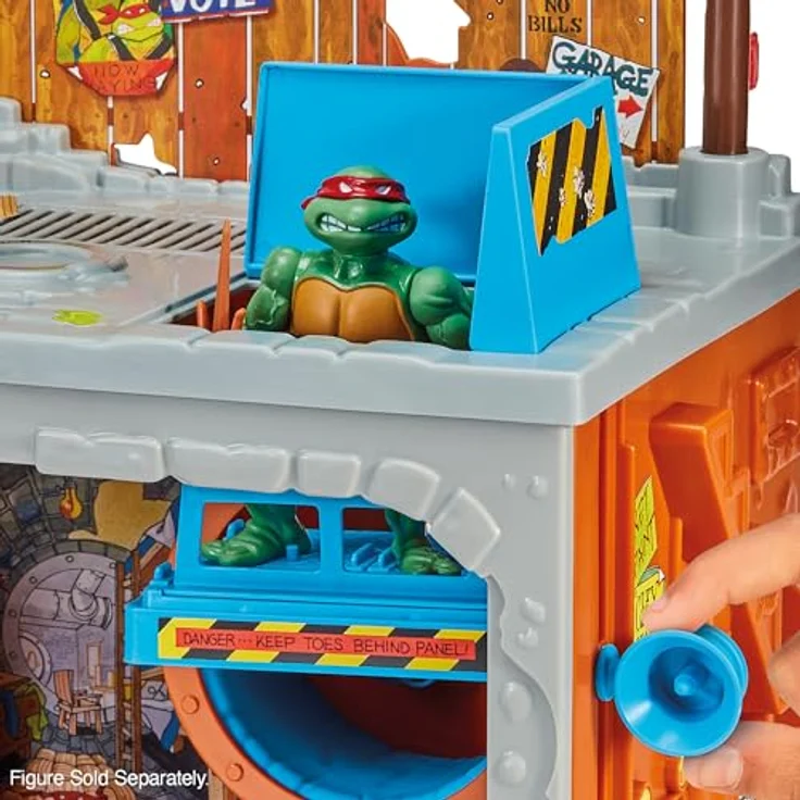 Playmates Teenage Mutant Ninja Turtles Secret Sewer Lid Playset, Mutant Module 30 cm, klassischer Turtles Unterschlupf – Bild 6