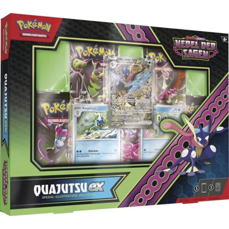 AMIGO Spiel + Freizeit GmbH POKÉMON 45924 PKM Pokémon Spezial-Illustrations-Kollektion Karmesin & Purpur Boosterpacks mit seltenen Promokarten – Bild 2